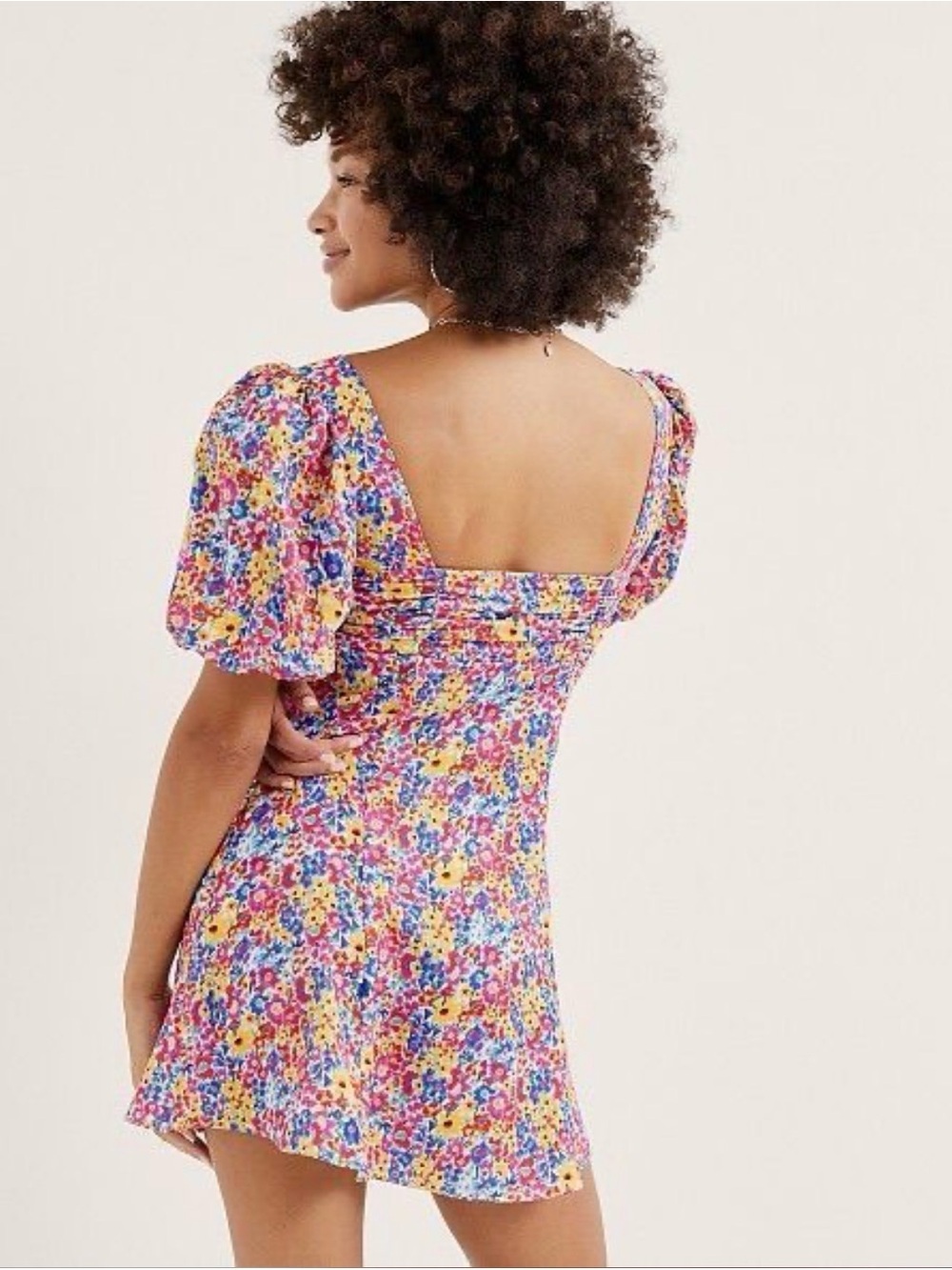 NWT LOVE AND LEMONS SASHA MINI FLORAL DRESS SIZE S - Picture 2 of 7